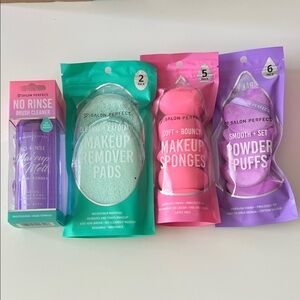 4 x Salon Perfect Makeup Tools Set